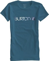 dunkeltürkises T-Shirt mit einem Rundhalsausschnitt von Burton