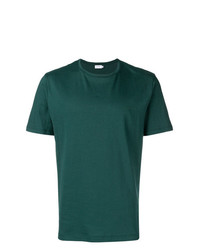 dunkeltürkises T-Shirt mit einem Rundhalsausschnitt von Calvin Klein