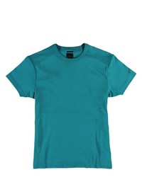 dunkeltürkises T-Shirt mit einem Rundhalsausschnitt von ENGBERS
