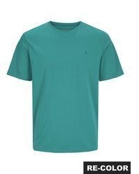 dunkeltürkises T-Shirt mit einem Rundhalsausschnitt von Jack & Jones