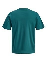 dunkeltürkises T-Shirt mit einem Rundhalsausschnitt von Jack & Jones PlusSize