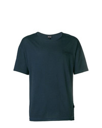dunkeltürkises T-Shirt mit einem Rundhalsausschnitt von Just Cavalli