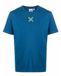 dunkeltürkises T-Shirt mit einem Rundhalsausschnitt von Kenzo