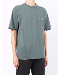 dunkeltürkises T-Shirt mit einem Rundhalsausschnitt von UNDERCOVE