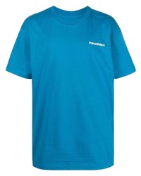 dunkeltürkises T-Shirt mit einem Rundhalsausschnitt von The North Face