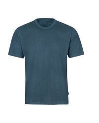 dunkeltürkises T-Shirt mit einem Rundhalsausschnitt von Trigema
