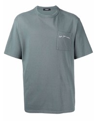 dunkeltürkises T-Shirt mit einem Rundhalsausschnitt von UNDERCOVE