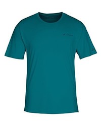 dunkeltürkises T-Shirt mit einem Rundhalsausschnitt von VAUDE