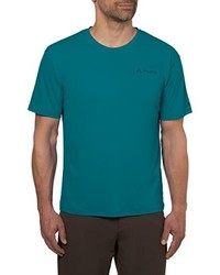 dunkeltürkises T-Shirt mit einem Rundhalsausschnitt von VAUDE