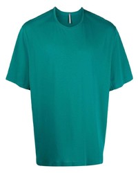 dunkeltürkises T-Shirt mit einem Rundhalsausschnitt von Veilance