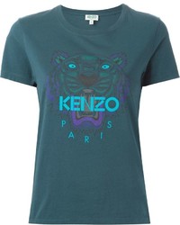 dunkeltürkises T-shirt von Kenzo