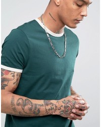 dunkeltürkises T-shirt von Asos