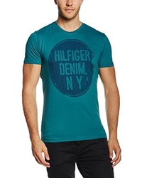 dunkeltürkises T-shirt von Tommy Hilfiger