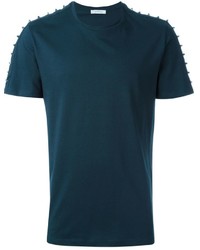 dunkeltürkises T-shirt von Versace
