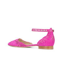 fuchsia Ballerinas von Marchesa