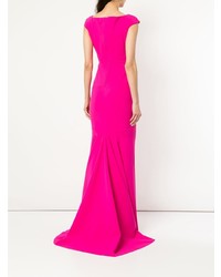 fuchsia Ballkleid von Greta Constantine