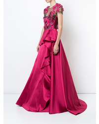 fuchsia Ballkleid von Marchesa Notte