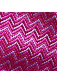 fuchsia bedruckte Krawatte von Charvet