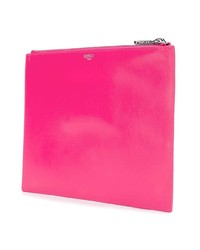 fuchsia bedruckte Leder Clutch von Kenzo