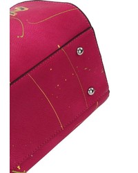 fuchsia bedruckte Shopper Tasche aus Leder von SURI FREY