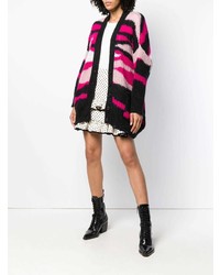 fuchsia bedruckte Strickjacke von Valentino