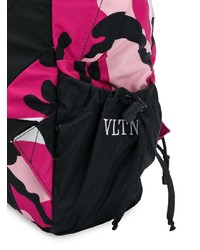 fuchsia bedruckter Rucksack von Valentino