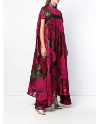 fuchsia bedrucktes Ballkleid von Talbot Runhof