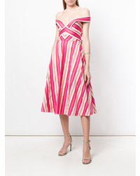 fuchsia bedrucktes Midikleid von Temperley London