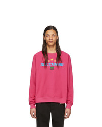 fuchsia bedrucktes Sweatshirt von Gucci