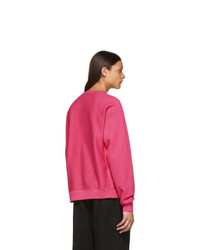 fuchsia bedrucktes Sweatshirt von Gucci