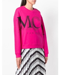 fuchsia bedrucktes Sweatshirt von McQ Alexander McQueen