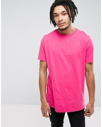 fuchsia bedrucktes T-shirt von Asos