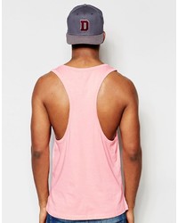 fuchsia bedrucktes Trägershirt von Asos