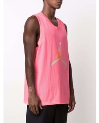 fuchsia bedrucktes Trägershirt von Nike