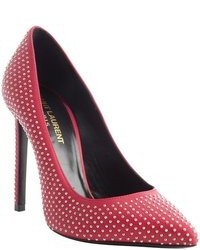 fuchsia beschlagene Pumps