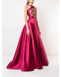 fuchsia besticktes Ballkleid von Marchesa Notte