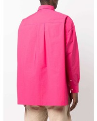 fuchsia besticktes Langarmhemd von Jacquemus