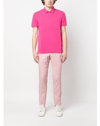 fuchsia besticktes Polohemd von Sun 68