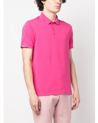 fuchsia besticktes Polohemd von Sun 68