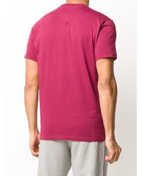 fuchsia besticktes T-Shirt mit einem Rundhalsausschnitt von Kenzo