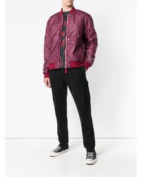 fuchsia Bomberjacke von Stone Island