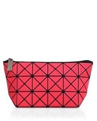 fuchsia Clutch mit geometrischem Muster