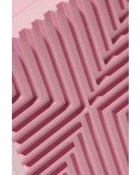 fuchsia Clutch mit geometrischem Muster von Lee Savage