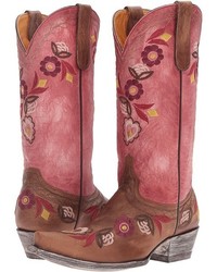 fuchsia Cowboystiefel