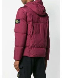 fuchsia Daunenjacke von Stone Island