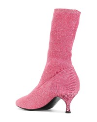 fuchsia elastische Stiefeletten von Strategia