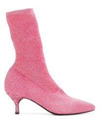 fuchsia elastische Stiefeletten von Strategia