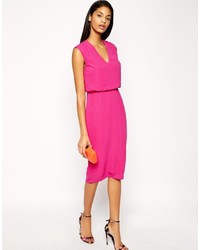 fuchsia Etuikleid von Asos