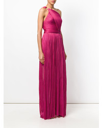 fuchsia Ballkleid mit Falten von Maria Lucia Hohan