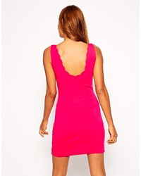 fuchsia figurbetontes Kleid von Asos